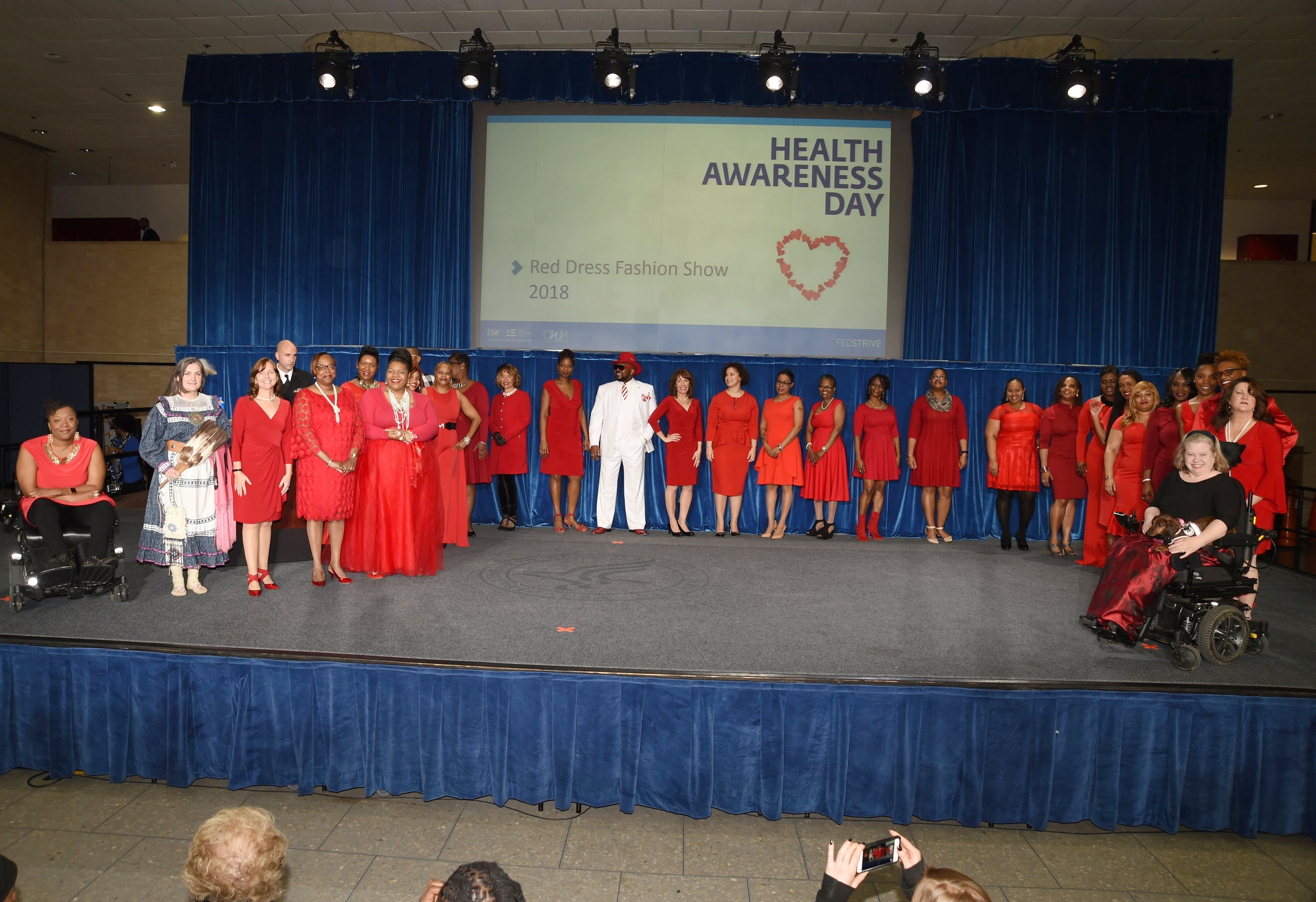 Red dress day models